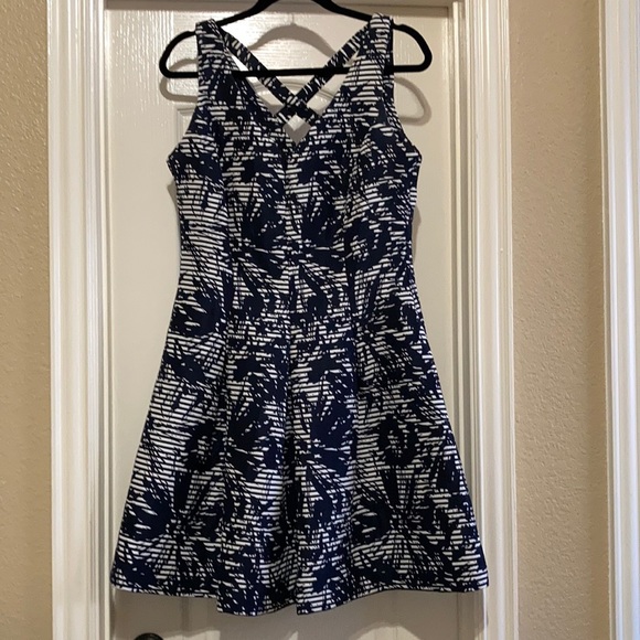 Taylor Dresses & Skirts - Fit and FLare Dress by Taylor Navy Strappy Sundress Nordstrom